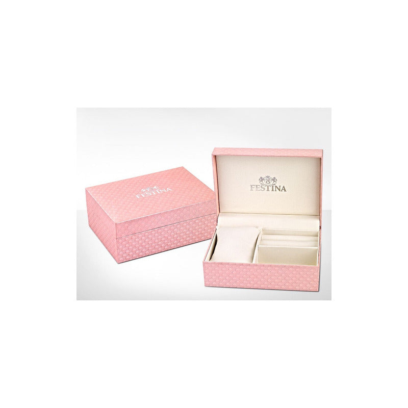 Reloj Festina Mujer F20601.2 Mademoiselle Clasico Original Chapado Champan