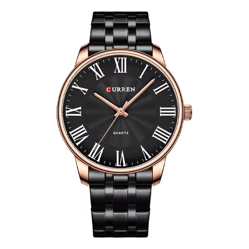 Relojes Curren Metal Hombre 8422-1 Original Negro Dorado