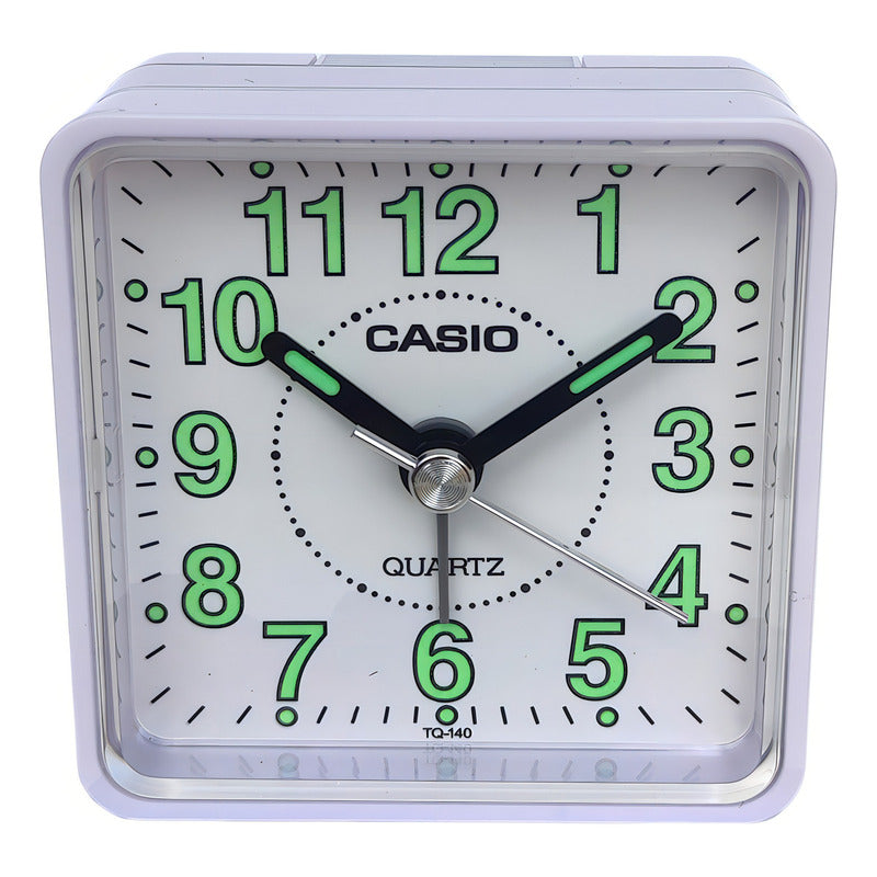 Reloj Despertador Casio Tq-140-7d Colores Surtidos/inversionesmyn Color Blanco