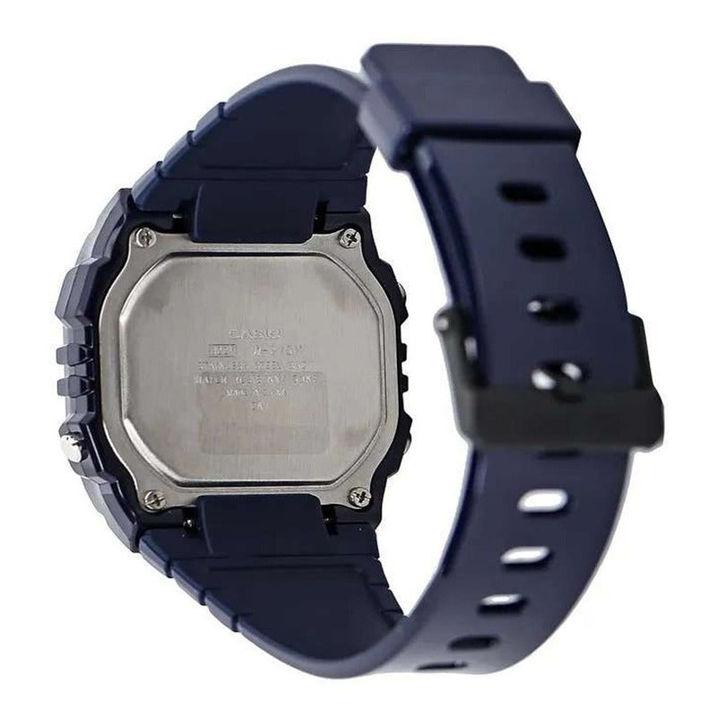 Reloj Casio Deportivo W-215h-2a Original Azul Gris Oscuro