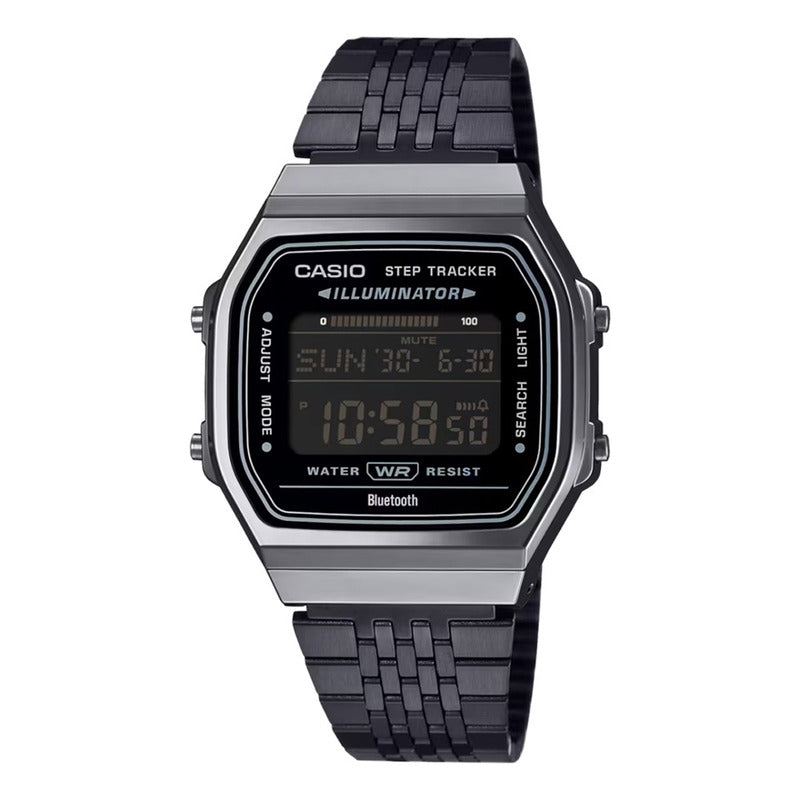Reloj Casio Digital Metal Bluetooth Abl-100wegg-1b Original Negro Gris