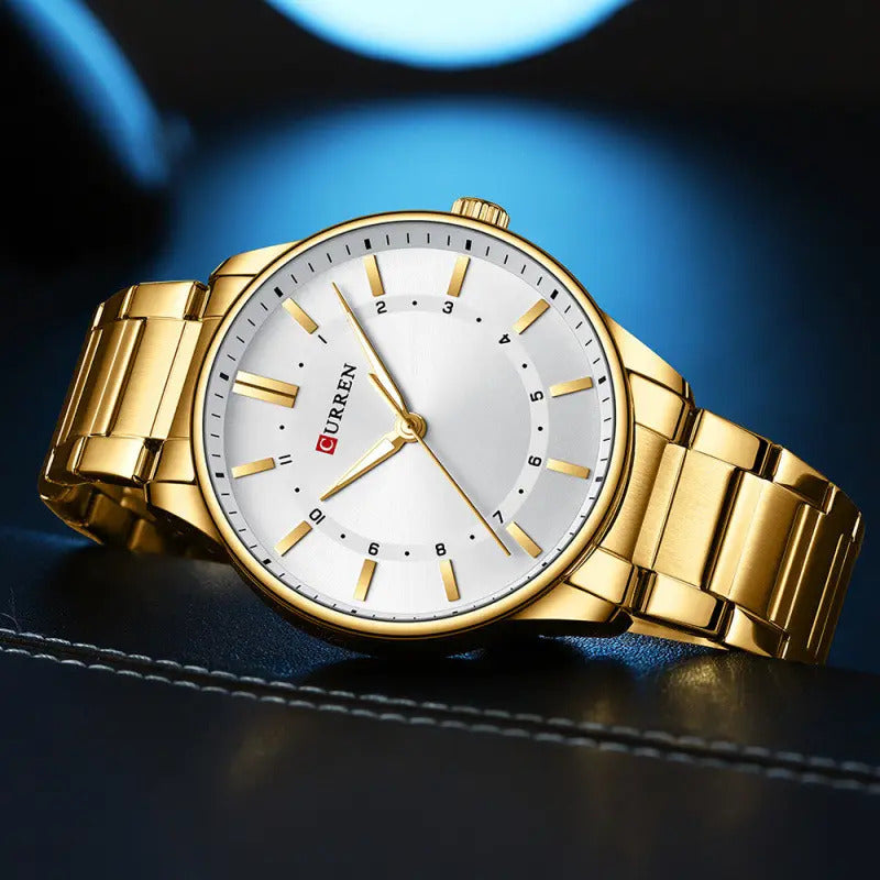 Reloj Pulsera Curren 8430-4 Color Golden/white Golden/white Dorado Blanco