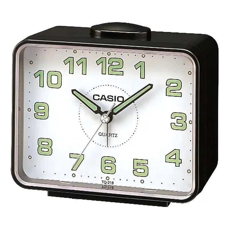 Reloj De Mesa Casio Tq-218-1b Color Negro