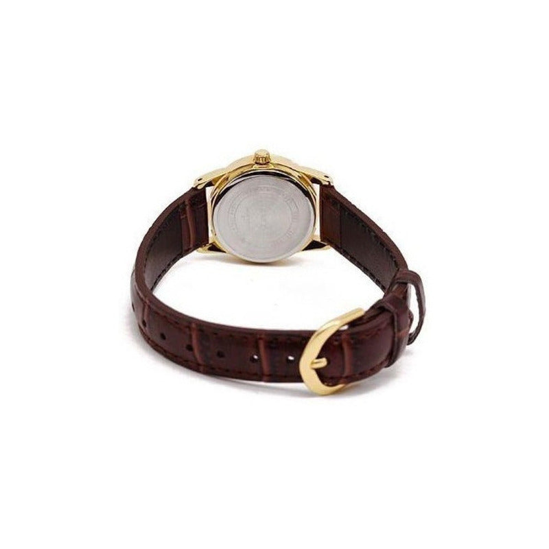 Reloj Casio Dama Ltp-v001gl-9b Marrón Relojesymas Marrón Dorado