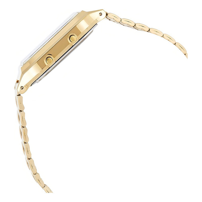 Reloj Casio Vintage Dorado Para Hombre Con Cronógrafo Y Alarma