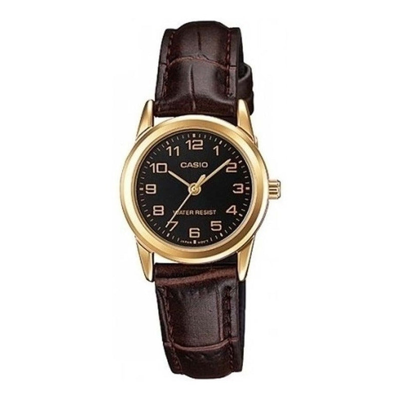 Reloj Casio Dama Ltp-v001l Colores Surtidos/relojesymas Marrón Dorado Negro