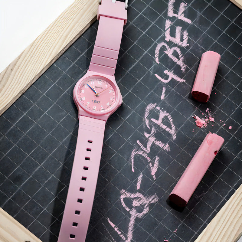 Reloj Casio Lq-24b-4b Mujer - Analogo Rosa