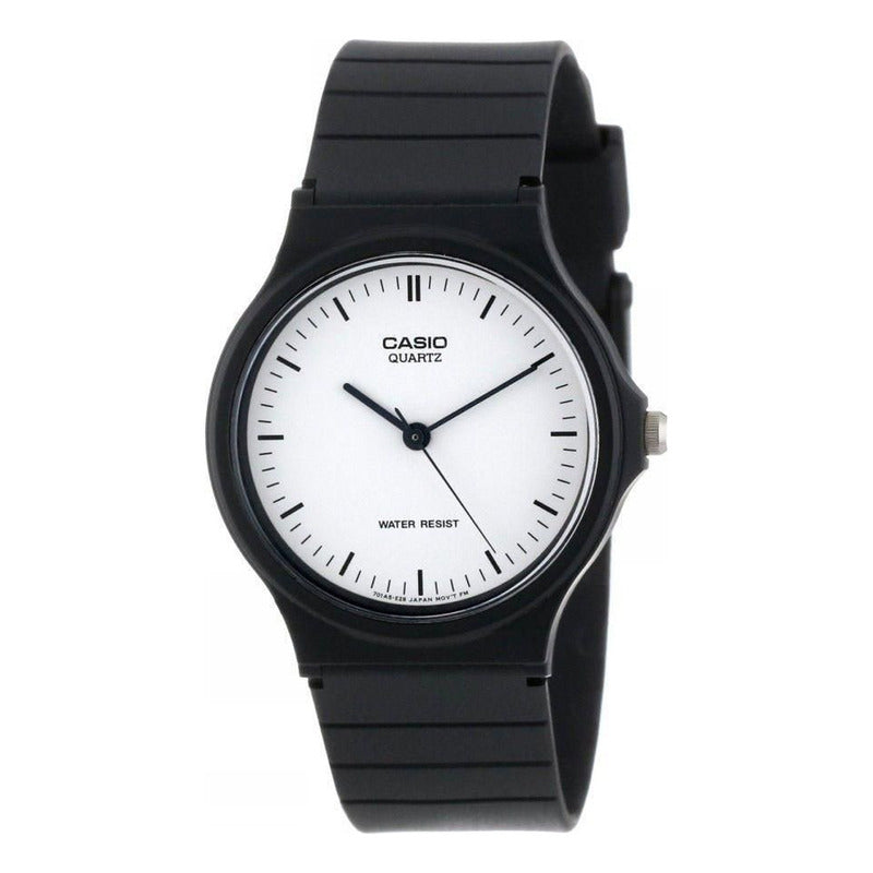 Reloj Casio Mq-24-7e Analógico De Cuarzo Para Hombre Con Correa De Resina Negra Negro
