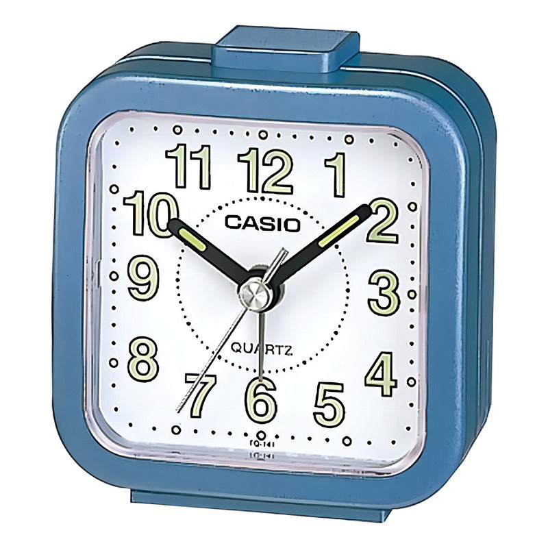Reloj Casio Despertador Tq-141-2df Azul