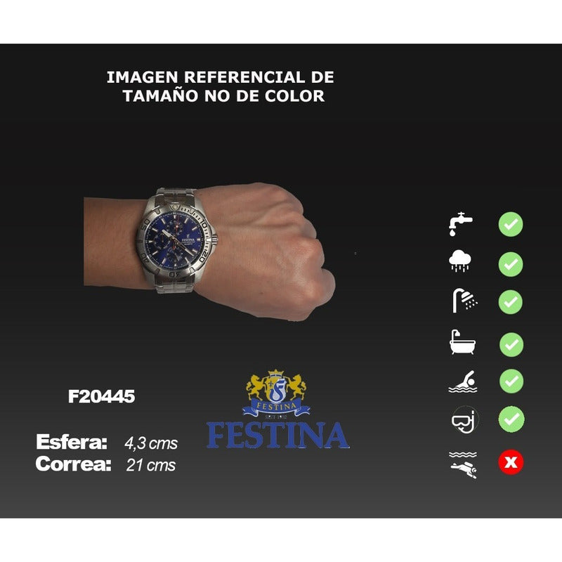 Reloj Hombre Festina Metal F20445 Relojesymas