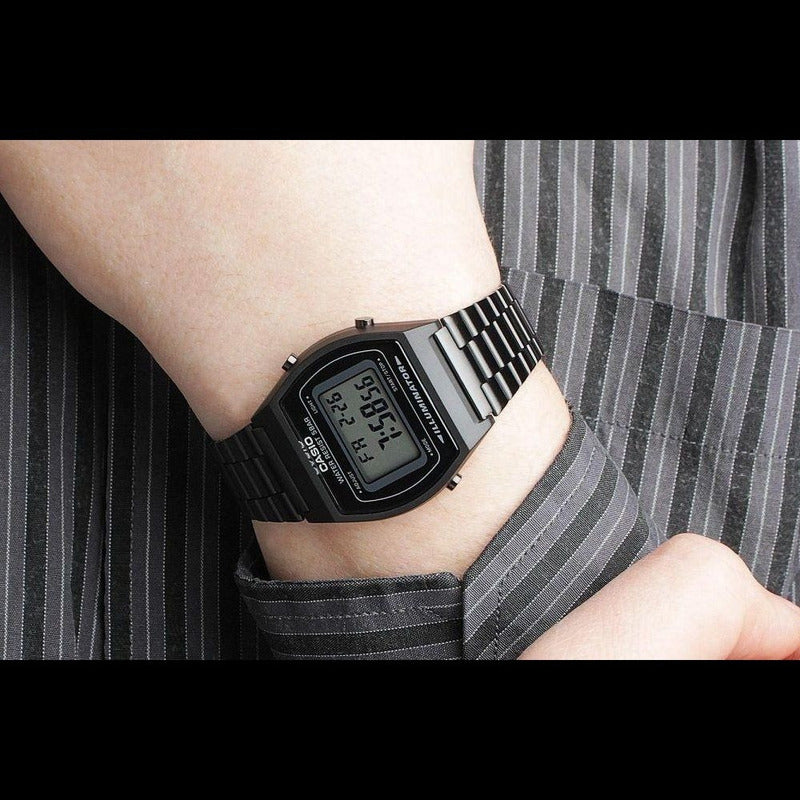 Casio B640wb-1aef Mens Retro Collection Digital Black Watch Negro Gris