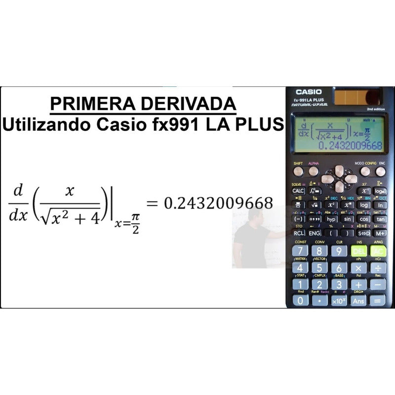Calculadora Casio Cientifica Fx 991 La Plus - Es Plus Color Negro