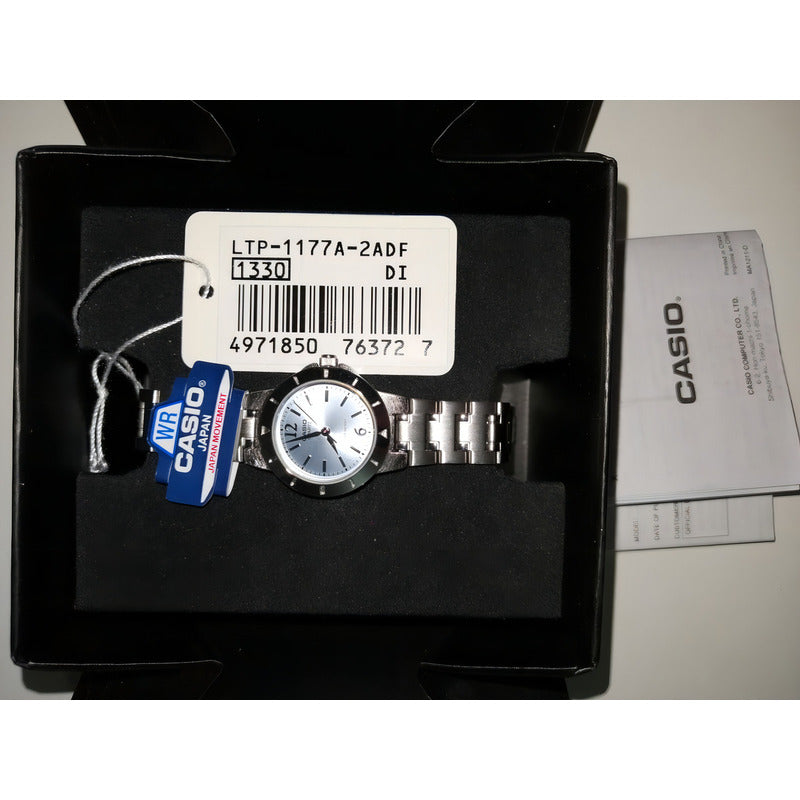 Reloj Casio Mujer Ltp-1177a-2a Color De La Correa Plateado