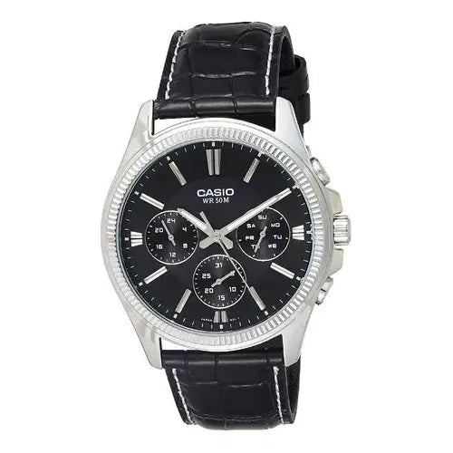 Reloj Casio Hombre Mtp-1375l-1avdf Color Original Cuero