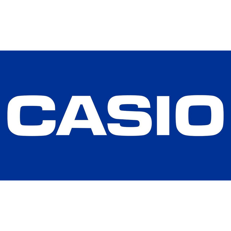 Reloj De Pared Iq151 Casio Con Diseño Redondo Café Blanco