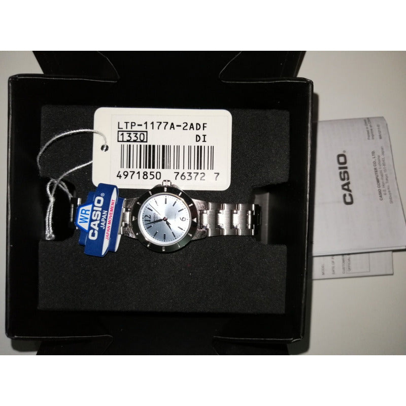 Reloj Casio Mujer Modelo Ltp-1177a-2adf Relojesymas Plateado