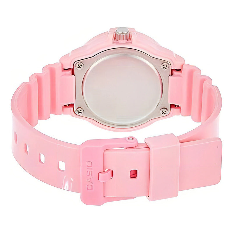 Reloj Casio Dama Lrw-200h-4b2vdf Rosa Chicle Blanco