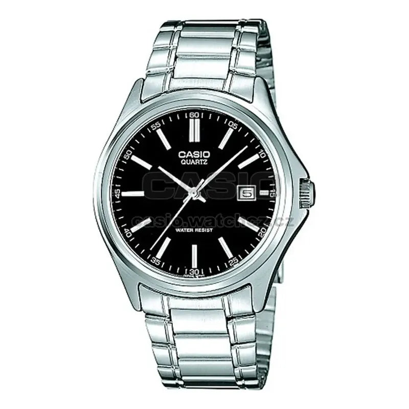 Reloj Casio Mtp1183a-1a Estilo Clásico Acero Relojesymas Cara Negra