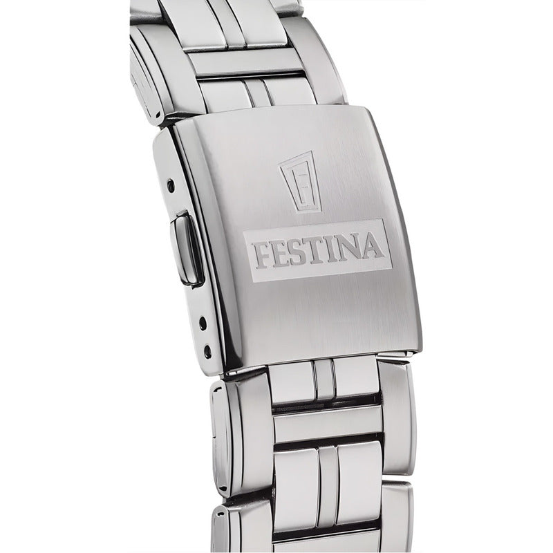 Reloj Para Hombre Festina Multifunction F20445-6 ORIGINAL Plateado