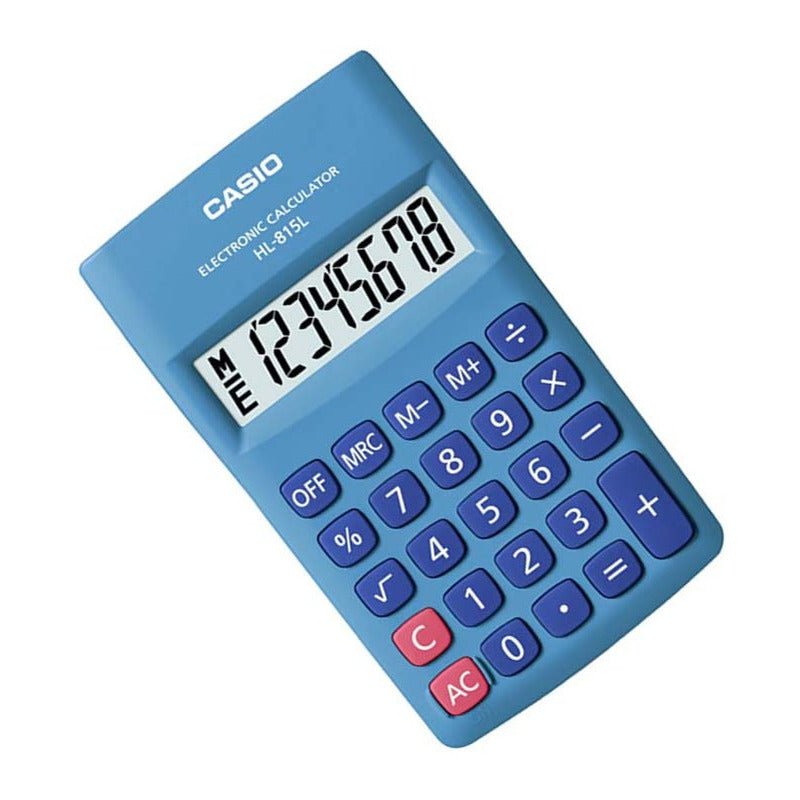 Calculadora Casio Hl-815l-bu Relojesymas Azul