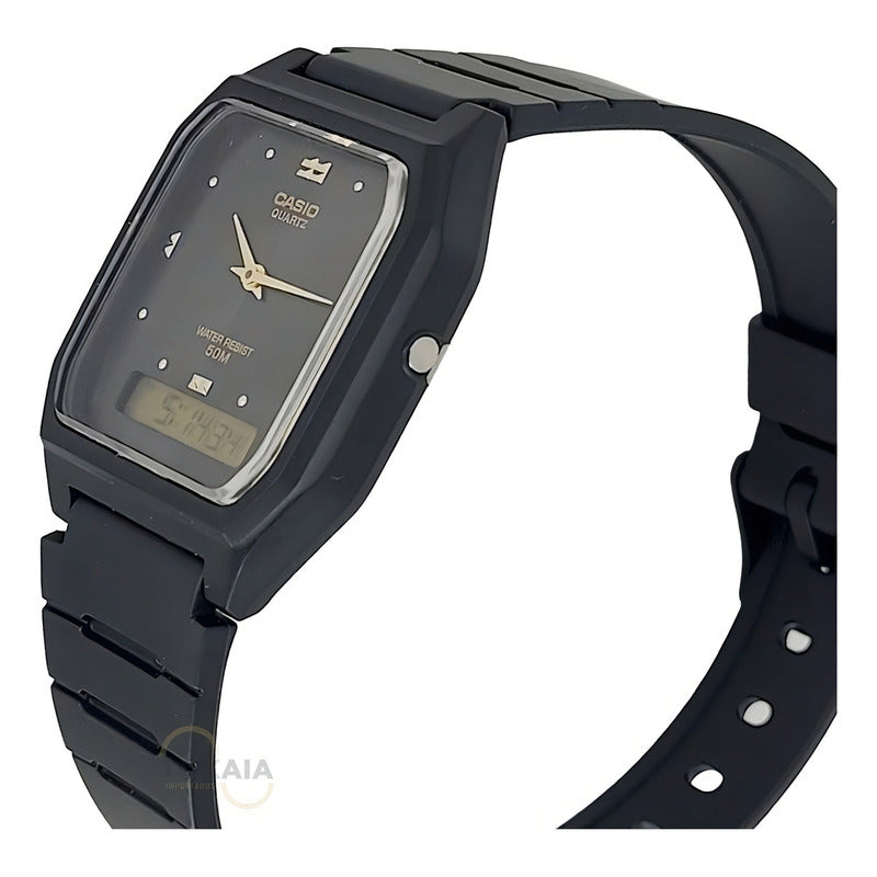 Reloj Casio Vintage Para Mujer Analógico-digital De Cuarzo Negro