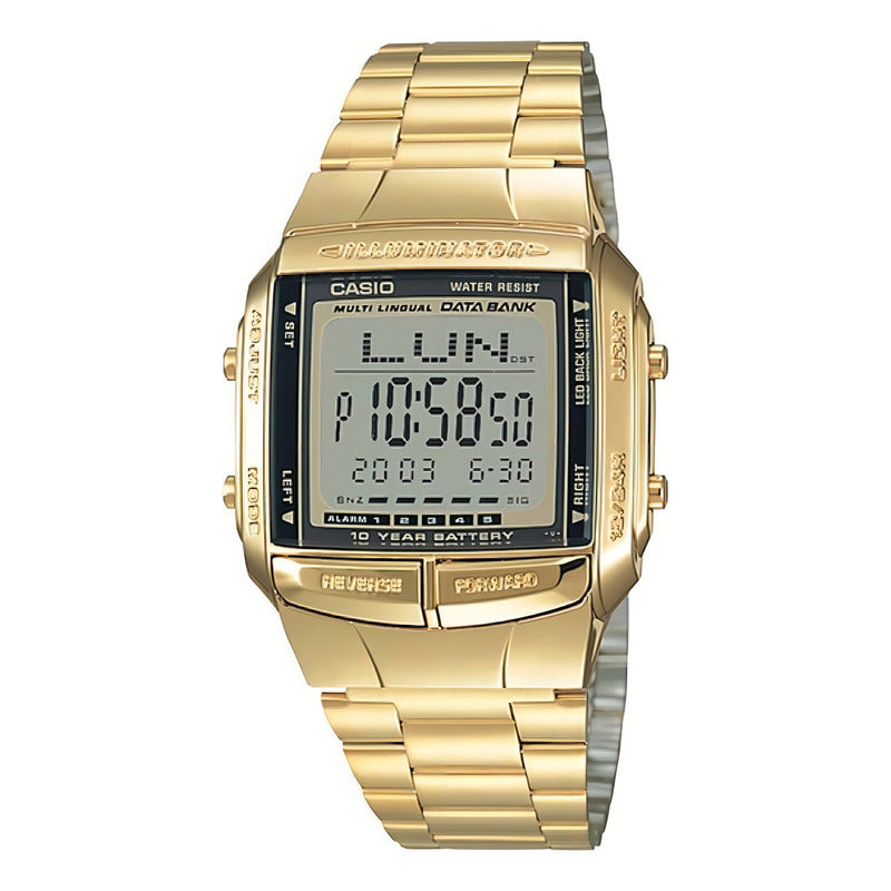 Reloj Casio Db-360g Hombre Gold Vintage Dorado Dorado Gris