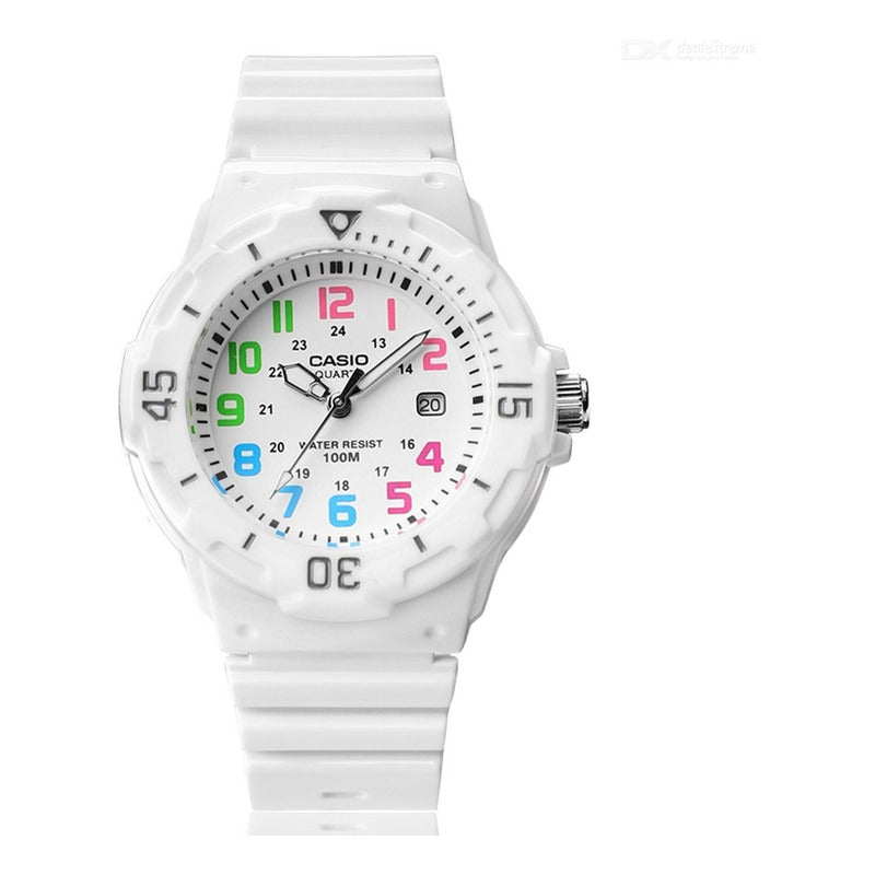 Reloj Casio Lrw200h-7bvcf Relojesymas Color De La Correa Blanco