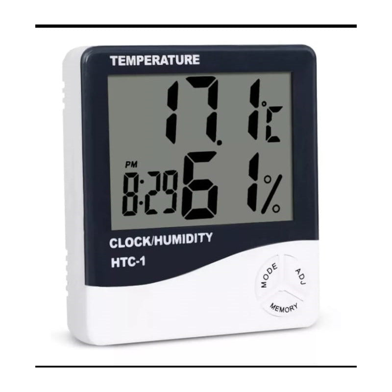 Reloj Digital Htc-1 Volando Moderno Blanco Pantalla Led Temperatura Fecha