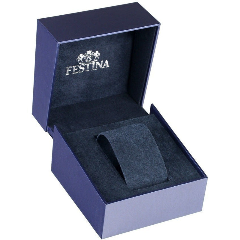 Reloj Festina Mujer Acero F16748/3 Clasico Original Plateado Azul