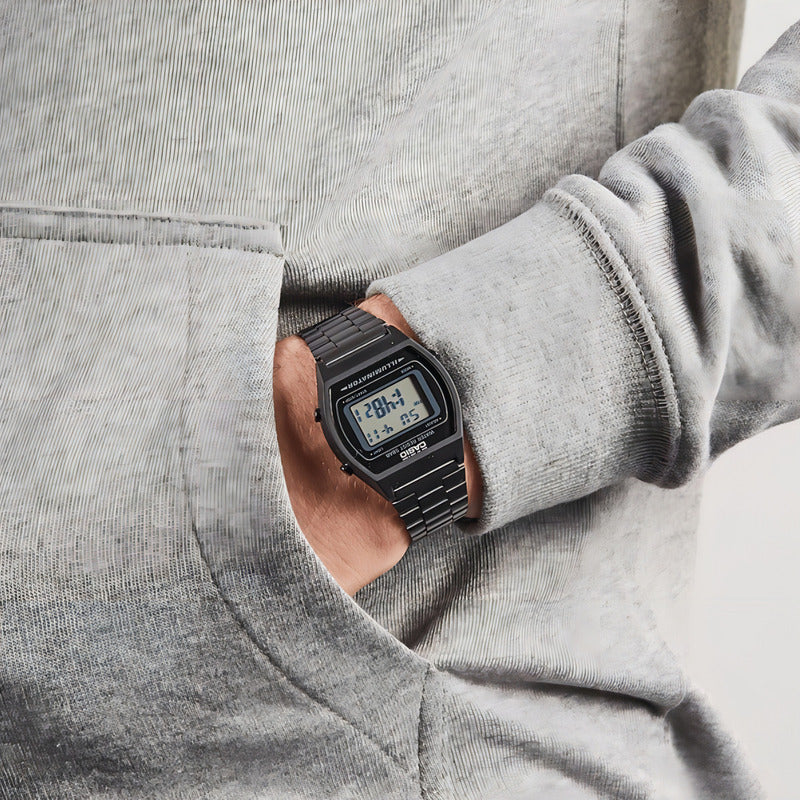 Casio B640wb-1aef Mens Retro Collection Digital Black Watch Negro Gris