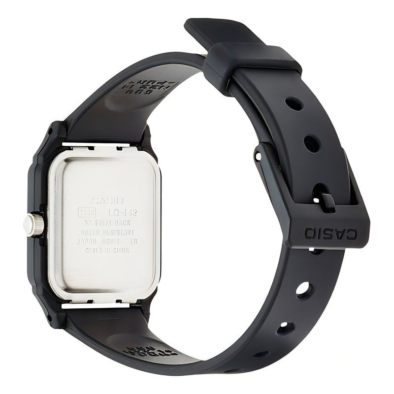 Reloj Casio Clásico Para Mujer, Con Correa Negra Y Fondo Blanco Negro