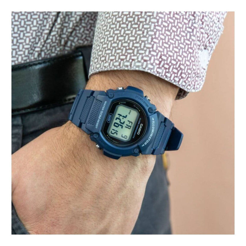 Reloj Casio Digital W-219h-2avdf /marisio Azul