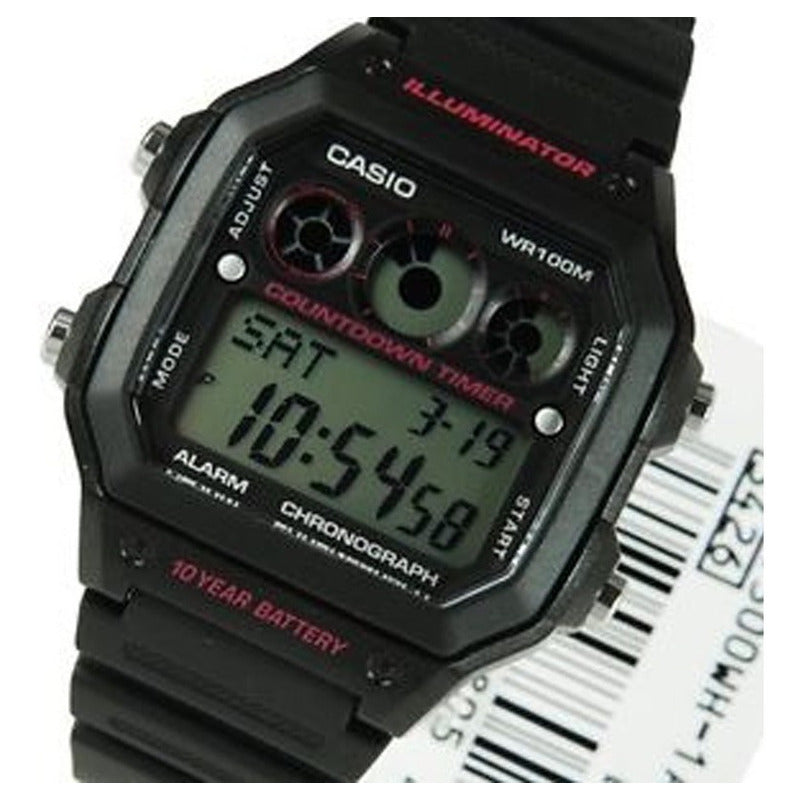 Reloj De Pulsera Casio Youth Ae-1300wh-1a2 Relojesymas Negro