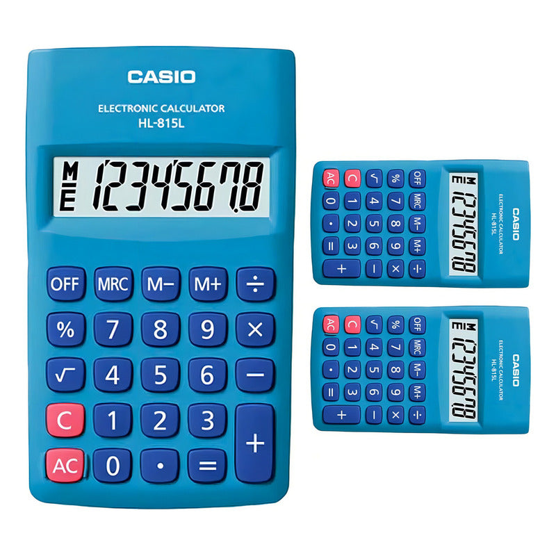 Calculadora Casio Hl-815l-bu Relojesymas Azul