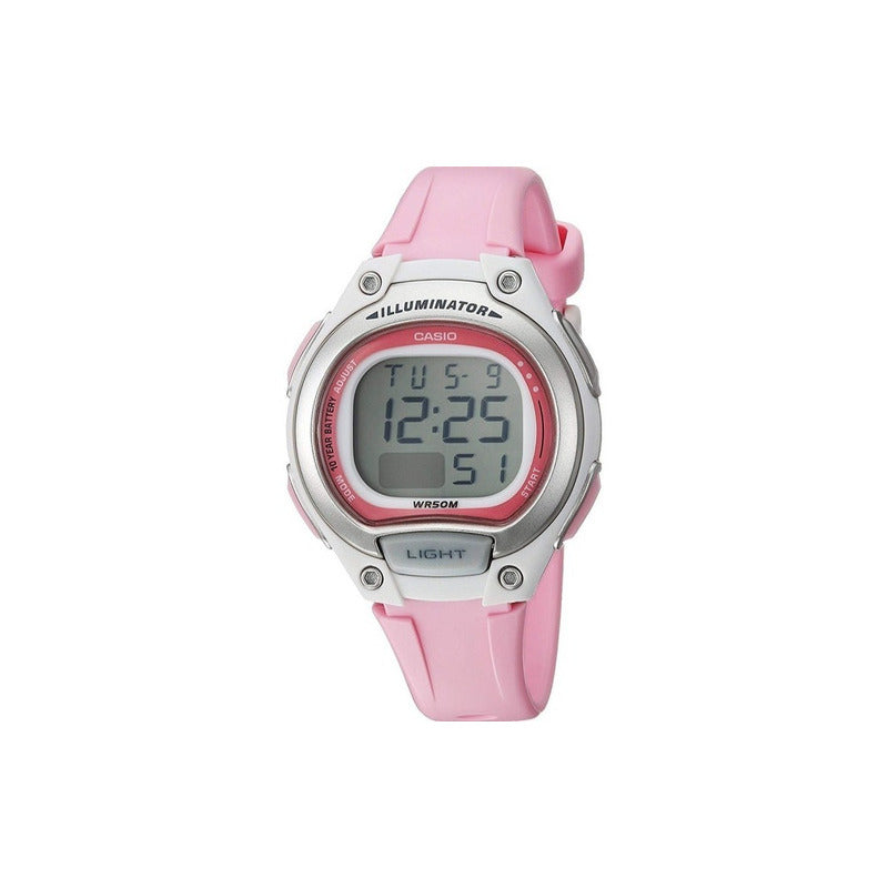 Reloj Casio Digital Lw203-4a Dama Rosa Relojesymas Lw-203-4a