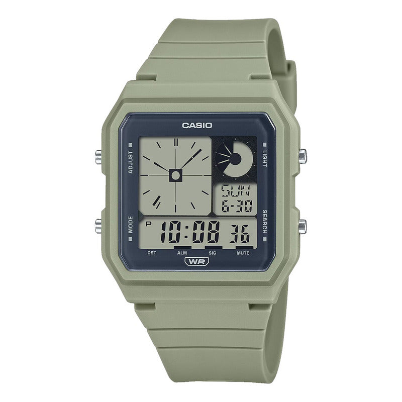 Reloj Casio Vintage Lf-20w-3a Original Gris Oscuro Gris
