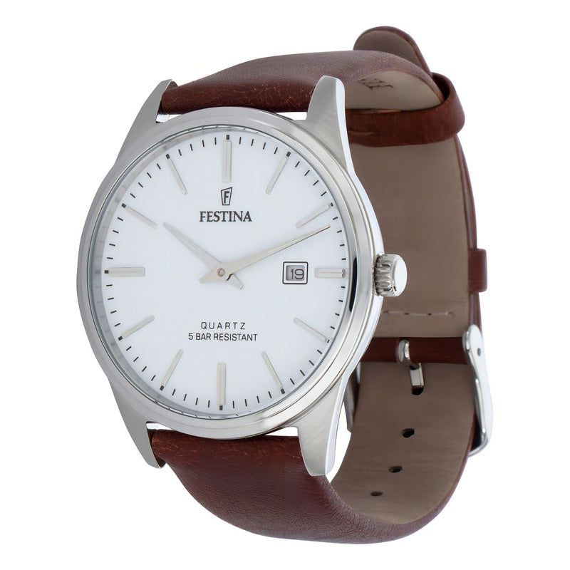 Reloj Festina F20512/2 Marrón Unisex Plateado