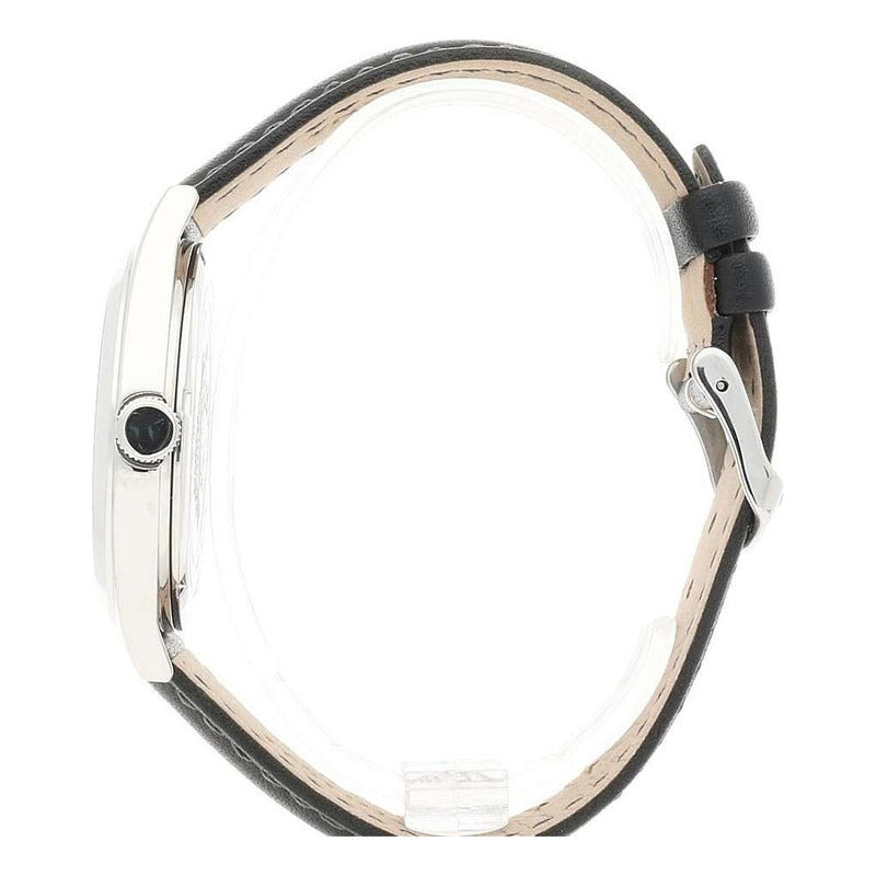 Reloj Pulsera Festina F20446 Con Correa De Cuero Color Negro - Fondo Blanco - Bisel Plateado