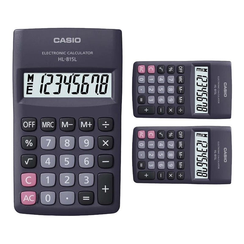 Calculadora Casio Hl-815 Colores Surtidos Relojesymas Celeste