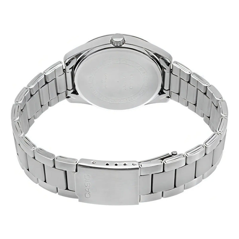 Reloj Casio Mtp-1302d-1a2 Para Caballero Plateado/ Negro/oro