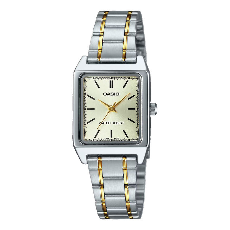Reloj De Pulsera Casio Reloj Ltp-v007sg-9e Original Bicolor Dorado