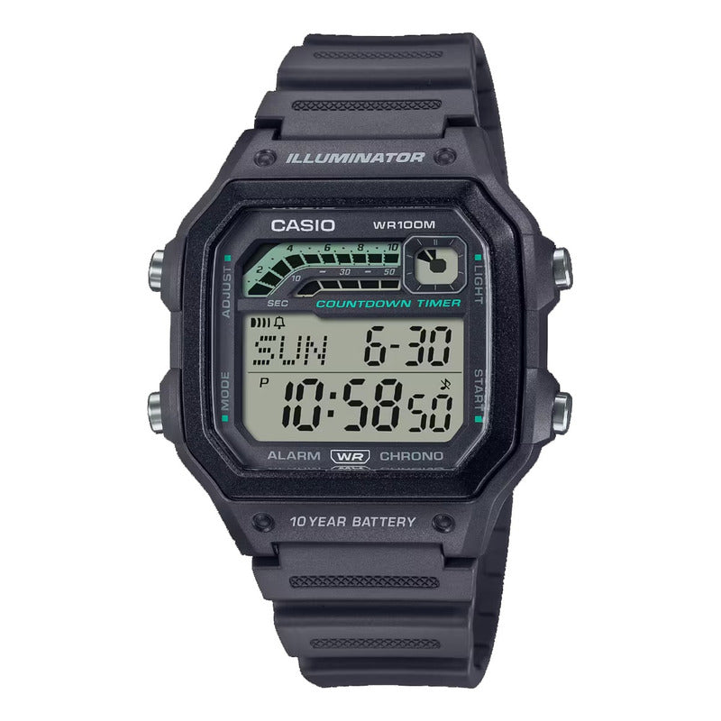 Reloj Hombre Casio Ws-1600h-8av Cuarzo Original Gris