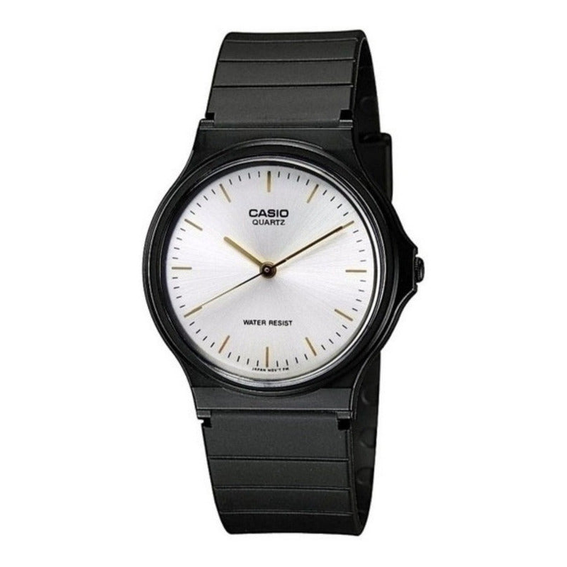 Reloj Pulsera Casio Mq-24 Con Correa De Resina Color Negro - Fondo Blanco