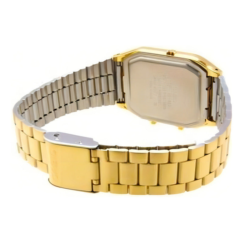 Reloj Casio Vintage Dorado Para Hombre Con Cronógrafo Y Alarma