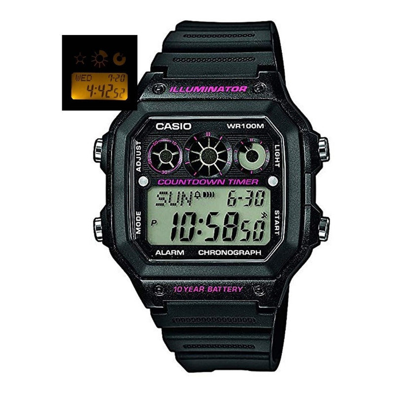 Reloj De Pulsera Casio Youth Ae-1300wh-1a2 Relojesymas Negro