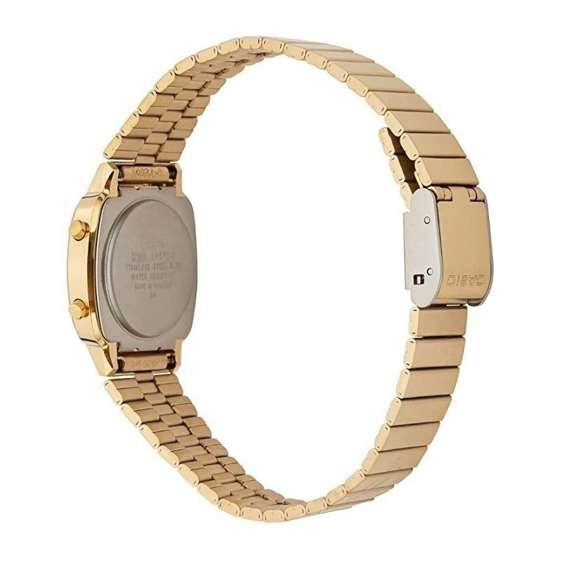 Reloj De Pulsera Casio Vintage A-159wgea-1e Relojesymas Dorado Dorado Negro