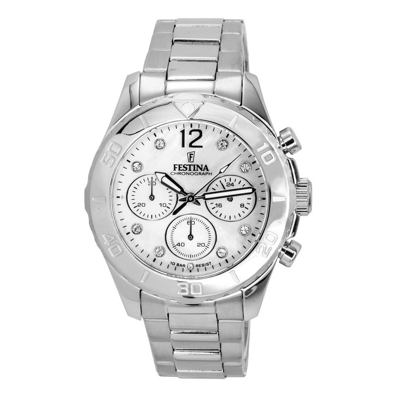 Reloj Festina F20603-1 Mujer Mademoiselle Original Plateado