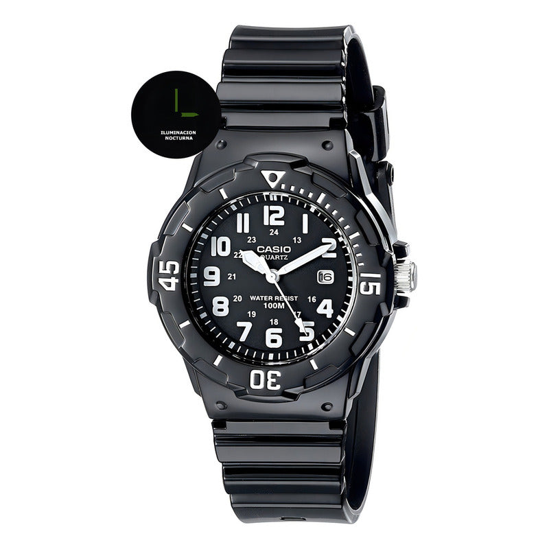 Reloj Pulsera Casio Lrw-200h-2b Con Correa De Resina Color Negro