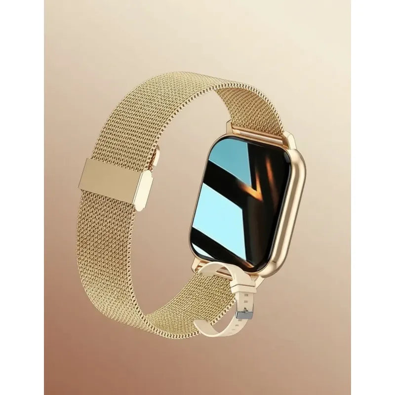 Smart Watch Bluetooth Derwye Dorado Mas Correa Dorado Milanés