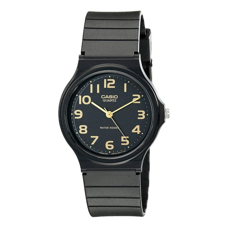 Reloj De Pulsera Casio Collection Mq-24-1b2 Relojesymas Gris Oscuro Negro